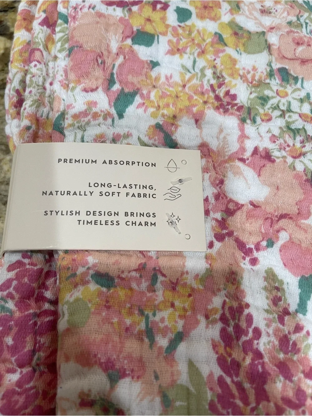 Laura Ashley Everinghan Meadow Cotton Gauze kitchen towel set - NEW